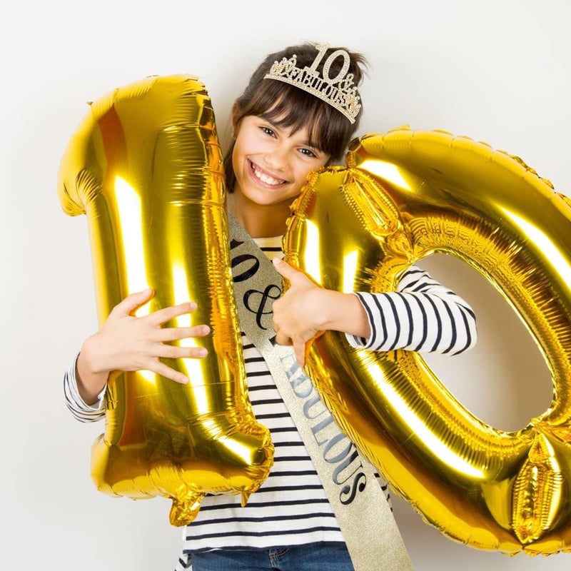 Hapdoo 10th Birthday Sash and Crown - Image 2